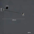 Adjustable Swing Arm Wall Lamp for Living Room and Bedroom by Axyaa
