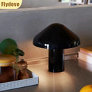 Axyaa Mushroom Desk Lamp: Portable Charging Night Light for Bedroom Atmosphere