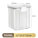 Axyaa Transparent Food Canister Kitchen Storage Box - Large Capacity, Sealed Jars