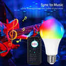 Axyaa Smart Bluetooth LED Light Bulbs 9W 15W 18W E27 220V Remote Control Group RF 2.4GHz