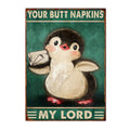 Axyaa Funny Butt Napkins Poster for Home Hotel Cafe Decor