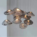 Axyaa Nordic LED Pendant Lights: Modern Living Room Staircase Glass Lampshade