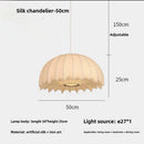 Axyaa Silk Pendant Lights: Luxury E27 LED Chandeliers for Living & Dining Room Décor