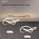 Axyaa Modern Clover Chandelier for Dining Room and Living Room