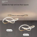 Axyaa Clover Chandelier: Nordic Modern Dining Table Pendant Lights for Home Decor & Living Room