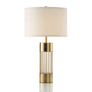 Axyaa Gold Iron Table Lamp for Modern Spaces: Bedroom, Living Room, Study Room