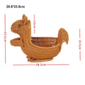 Axyaa Handwoven Bread Storage Basket: Outdoor Picnic Basket with Double Handles