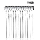 Axyaa Stainless Steel Mirror Ice Scoop Set for Home and Hospitality