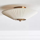 Axyaa Retro Pleated Fabric Ceiling Lights | Antique Style High-end for Living Room Bedroom