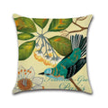 Cute Bird Pattern Pillowcase - Axyaa Decorative Linen Throw Pillow Case