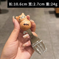 Axyaa Cute Bear Rabbit Cat Stainless Steel Fruit Fork Dessert Spoon