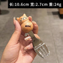 Stainless Steel Axyaa Animal Fruit Fork and Dessert Spoon Set