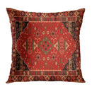 Axyaa Red Moroccan Short Plush Ethnic Style Cushion Cover for Home Decoration