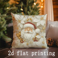 Axyaa Christmas Digital Print Pillow Cover - Cozy Home Decor for Sofa, Bedroom, Car