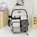 Axyaa Retro Japanese Youth Double Shoulder Backpack for Middle and High School Students