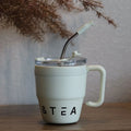 Axyaa Stainless Steel Insulated Portable Drinkware Cup with Straw