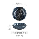 Axyaa Ceramic Flower Sauce Dish Set for Sushi & Molecular Cuisine