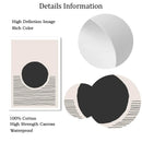 Axyaa Abstract Circle Wall Art Print - Minimalist Boho Decor for Living Room