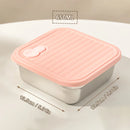 Axyaa Stainless Steel Lunch Box - Stackable Leak Proof Bento Container