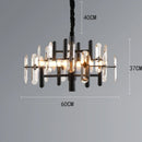 Axyaa Crystal Chandelier Pendant Lights for Luxury Living Room & Dining Room Lighting