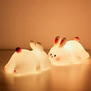 Axyaa Bunny Touch Sensor Night Light: USB Rechargeable LED Lamp for Children's Toy