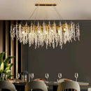 Axyaa Modern Luxury Crystal Chandelier Pendant Light for Home Decor