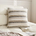 Axyaa Striped Jacquard Pillowcase Cojines for Home & Sofa Decoration
