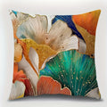 Axyaa Ginkgo Biloba Pattern Printing Pillowcase Home Room Decoration Sofa Chair Cover