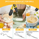 Axyaa Stainless Steel Egg Beater Mixer Whisk for Baking Tools & Electric Drill Kitchen Accessories