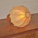 Wabi Sabi Silk-Inspired Desk Lamp by Axyaa: Artful Woodwork, Bedroom Warmth