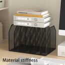 Axyaa Mesh File Organizer for Desk | Vertical Office Document Holder | 7-Section Heavy-Duty Sorter