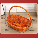 Axyaa Wicker Serving Baskets: Handwoven Multicolor Fruit Bread Vegetable Basket (8 Styles)
