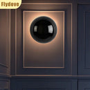 Axyaa Nordic LED Wall Lamp: Modern Circular Lighting for Bedroom, Living Room, Corridor, Staircase