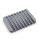 Axyaa Silicone Self Draining Soap Dish | Bathroom Soap Holder and Shower Storage Rack