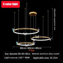 Axyaa Butterfly Chandelier Ring Pendant Lamp for Living Room and Bedroom