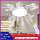 Axyaa Electric Fan Light Remote Control Chandelier