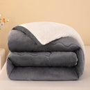 Axyaa Winter Quilt, All-Season Thick Warm Student Double Lamb Wool Quilt Core