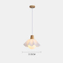 Axyaa Nordic Wooden Flower LED Bedside Chandelier Room Lighting