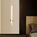 Axyaa Marble & Copper LED Wall Lamp for Bedroom, Living Room, Bathroom Lighting