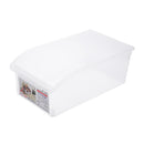 Axyaa Refrigerator Drawer Organizer: Transparent Pull-Out Box for Kitchen Storage & Organization
