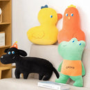 Axyaa Black Dog, Ugly Cute Frog, & Yellow Duck Dolls - Unique Gifts