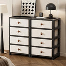 Axyaa 13.8 Inch Drawer Storage Cabinet, 3-6 Tier, Large Capacity, Multi-Color Options