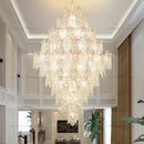 Axyaa Luxury Crystal Chandelier Light for Elegant Villa, Hotel, and Duplex Hall