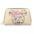 Axyaa Minnie Mouse Leather Makeup Bag: Stylish & Large Capacity Cosmetic Pouch