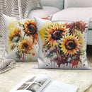 Sunflower Decorative Pillow Cover by Axyaa | Sofa, Car, Living Room Decoration