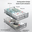 Axyaa Stainless Steel Drawer Organizer Bowl Basket Seasoning Holder Dish Rack