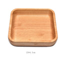 Axyaa Wooden Fruit Salad Bowl Plate | Retro Tableware Tea Tray Dessert Snack Plate