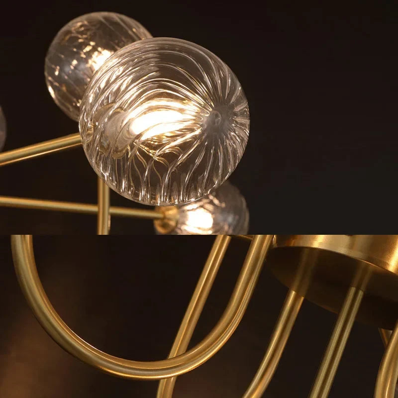 Axyaa U-shaped Magic Bean LED Pendant Lamp for Living Room, Bedroom, Lobby