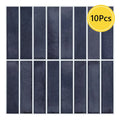 Axyaa Green 3D Tile Sticker, 10pcs Self-adhesive Backsplash Bathroom Wall Tile, Water Resistant