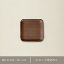 Axyaa Wooden Butterfly Tray - Japanese Dining Pastry Plate, Solid Wood, Rectangular